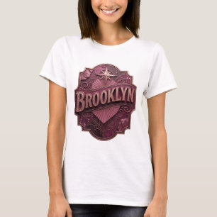 Eye-Catching Gold BROOKLYN Shirt Design