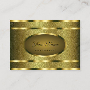 Eye Catching Golden Snake Pattern Professional Business Card