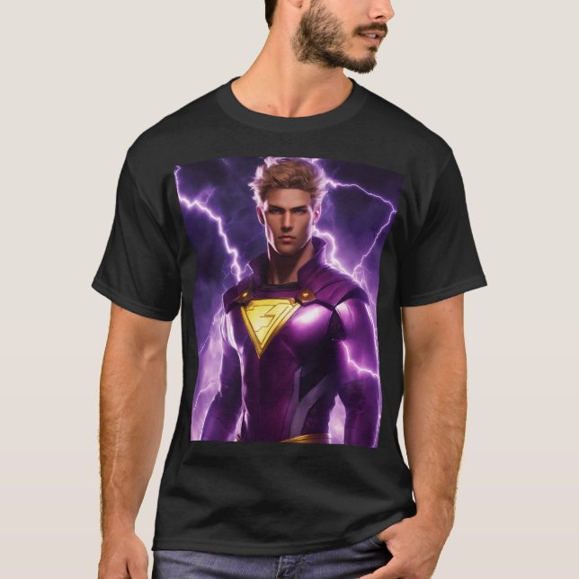 Eye-catching, high-resolution superhero design T-Shirt (Front)