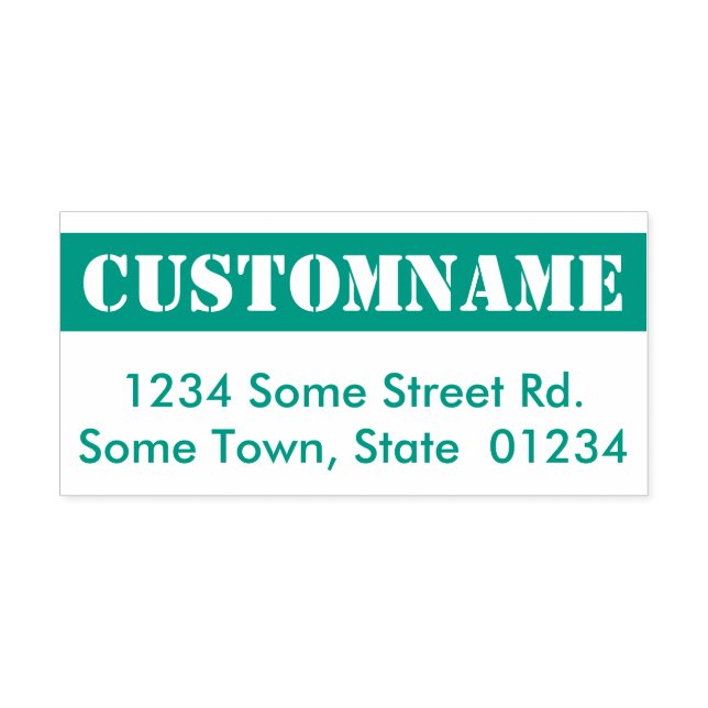 Eye-Catching Name and Address Self-inking Stamp (Design)
