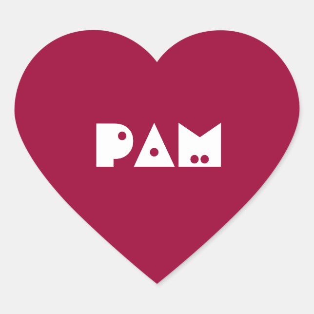 Eye-catching name tag template (Front)