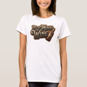 Eye-Catching Pink IN THE MOOD FOR WINE Tee