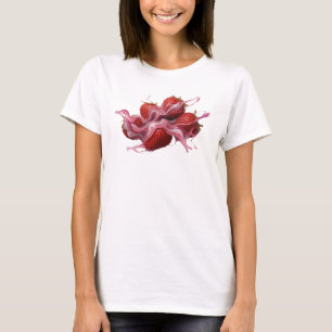 Eye-Catching Red Abstract Strawberries T-Shirt