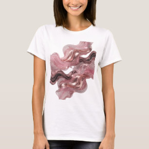 Eye-Catching Silver ABSTRACT ART Art Print v2 T-Shirt