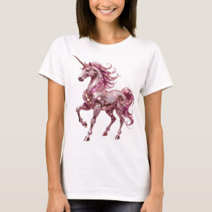 Eye-Catching Silver UNICORN Design T-Shirt