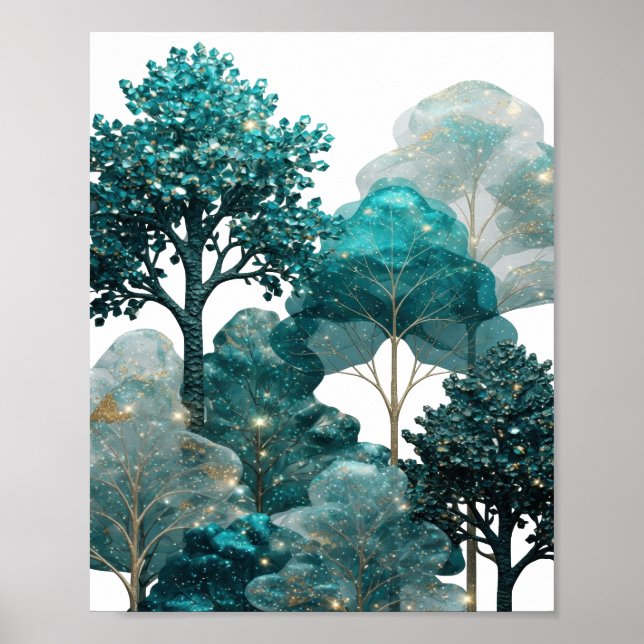 Eye-Catching Silver UNSEEN TREES Poster (Front)