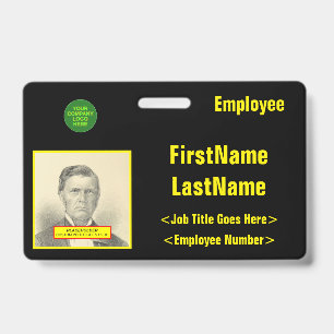 Eye-Catching Staff Identification Badge
