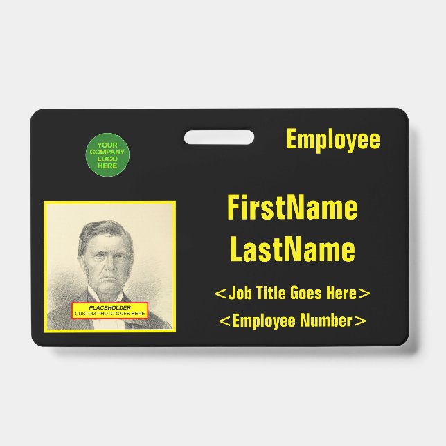 Eye-Catching Staff Identification Badge (Front)