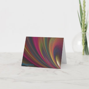 Eye-catching Swirl Note Card