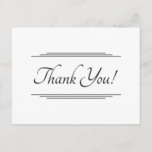 Eye-Catching "Thank You!" Postcard
