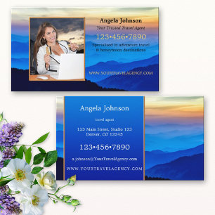 Eye Catching Your Photo Travel Business Card