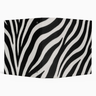 Eye Catching Zebra Pattern Elegant Stylish Binder