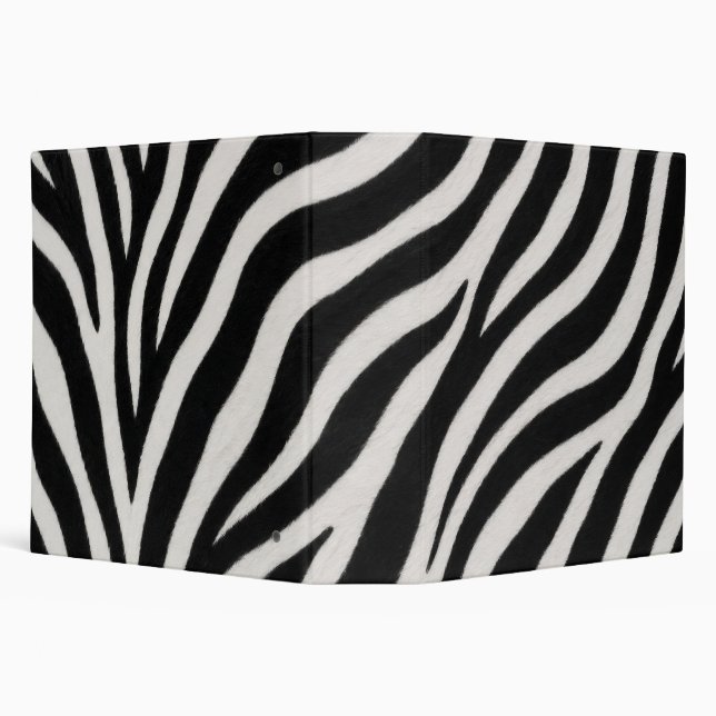 Eye Catching Zebra Pattern Elegant Stylish Binder (Background)