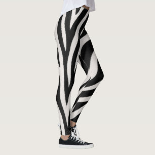 Eye Catching  Zebra Pattern Gentle Stylish Leggings