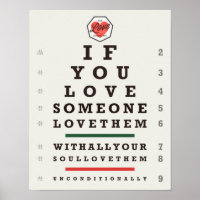 Eye Chart (11 x 14) Poster