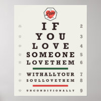 Eye Chart (16 x 20) Poster