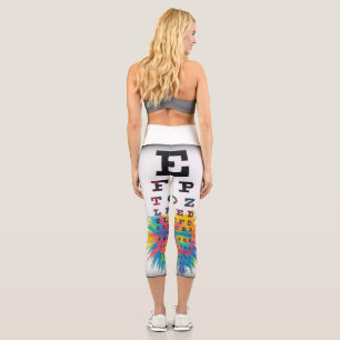 EYE CHART CAPRI LEGGINGS
