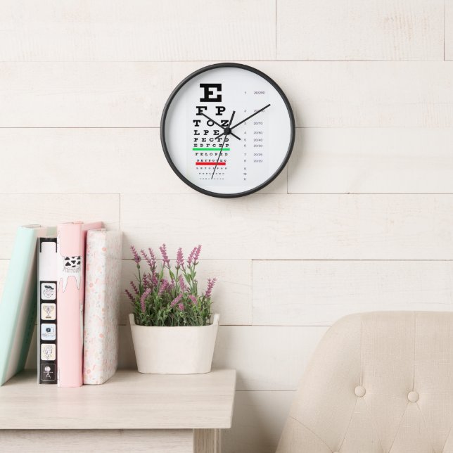 Eye Chart Clock (Reading Room)