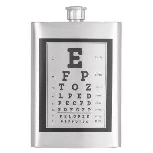 "Eye Chart" Flask