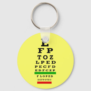EYE CHART Gifts Keychain
