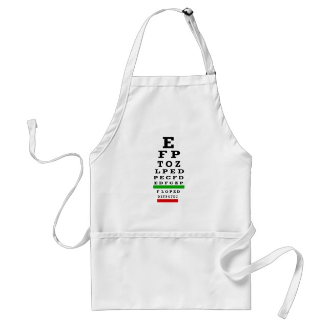 EYE CHART Gifts Standard Apron (Front)