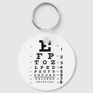 Eye Chart Keychain