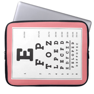 Eye Chart Laptop Sleeve