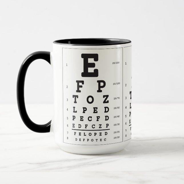 Eye Chart Mug (Left)
