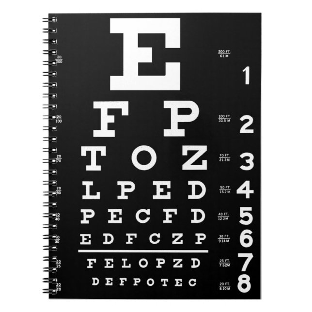 Eye Chart Notebook (Front)