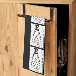 Eye Chart Optometrist Kitchen Towel