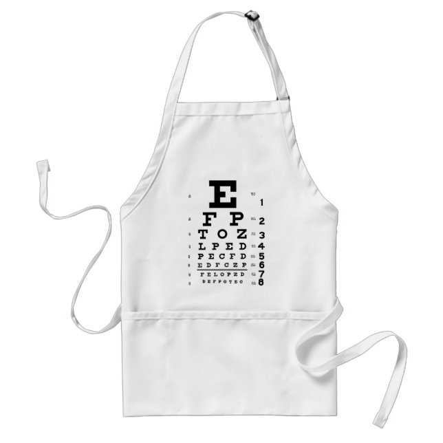 Eye Chart Standard Apron (Front)