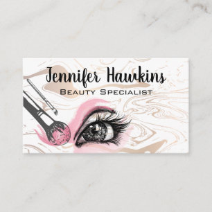 Eye Closeup Makeup Brushes Loyalty Card