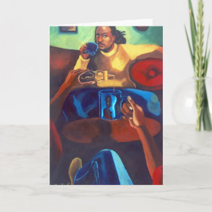 'Eye Contact' blank greeting card