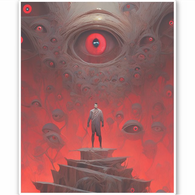 Eye Creatures Surreal Horror Art (Front)