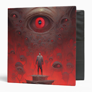 Eye Creatures Surreal Horror Art Binder