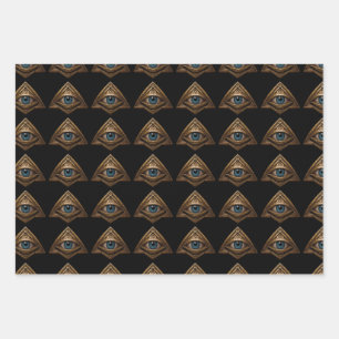 Eye cute funny beautiful  wrapping paper sheet