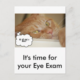 Eye Doctor Humour/It's all a Blur Postcard