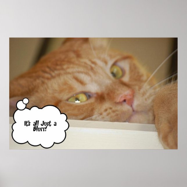 Eye Doctor Humour/It's all a Blur Poster (Front)
