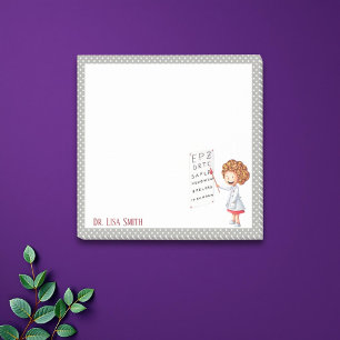 Eye doctor, nurse personalized post it notes