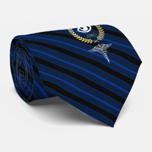 Eye Doctor Optometrist Customized Navy Tie