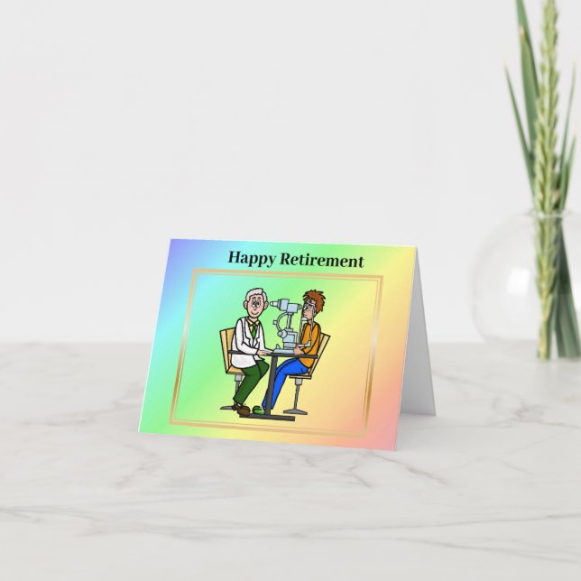 Eye Doctor Retirement Card (Front)
