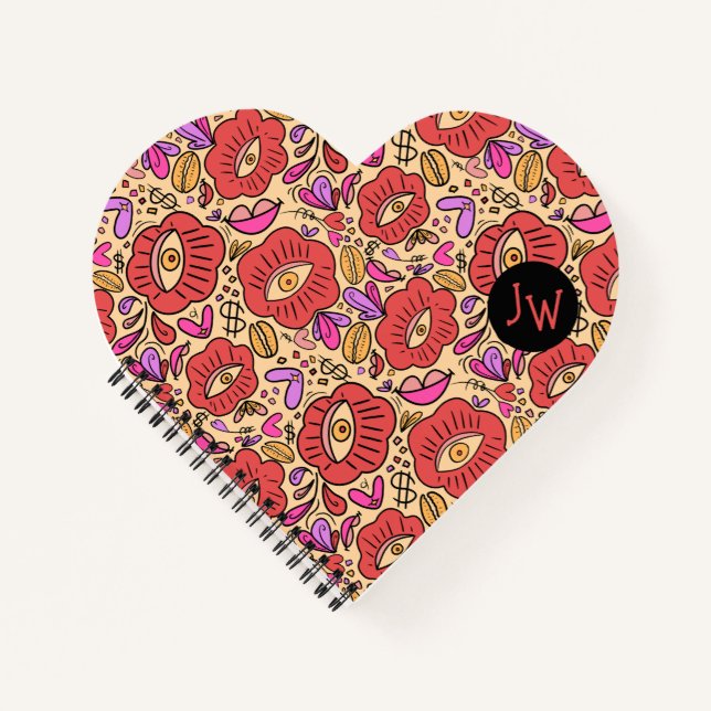 Eye Doodle Manifest Spiral Notebook (Front)