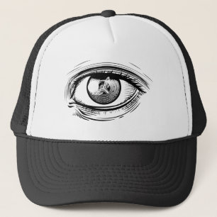eye dragonfly trucker hat