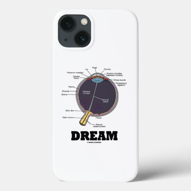 Eye Dream Anatomical Human Eyeball Humour Case-Mate iPhone Case (Back)