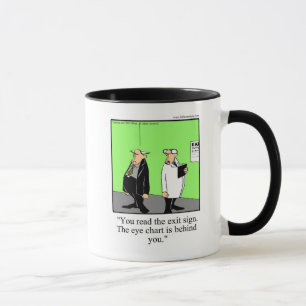 Eye Exam Humour Mug Gift
