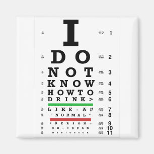 Eye Exam  - Sober Gifts Men Women Magnet