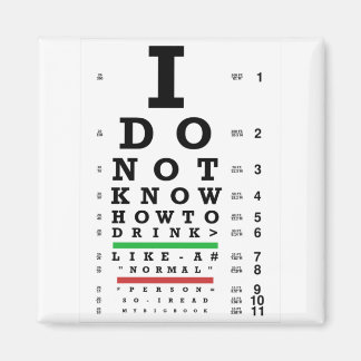 Eye Exam  - Sober Gifts Men Women Magnet