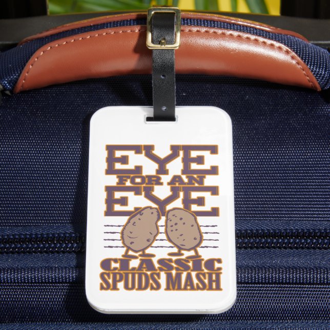 Eye for an Eye Luggage Tag (Front Insitu 2)