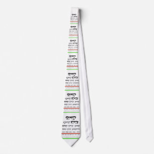 Eye Glass Test Tie
