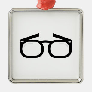 Eye Glasses Metal Ornament